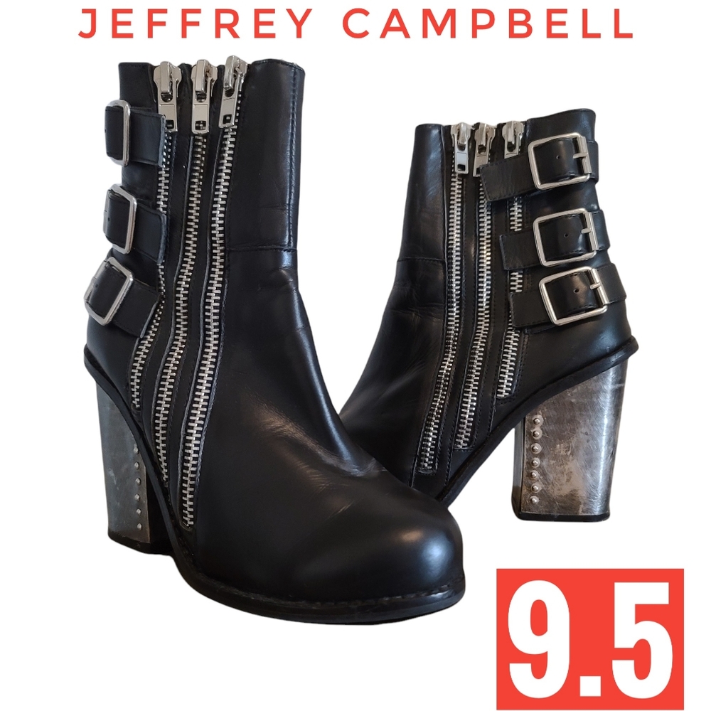 Jeffrey Campbell "Lowrey" size 9.5 combat high heel boot